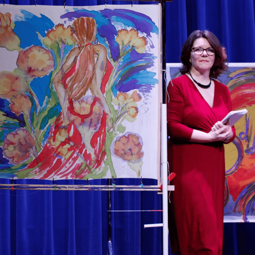 Poetry of a female Painter - The Flow